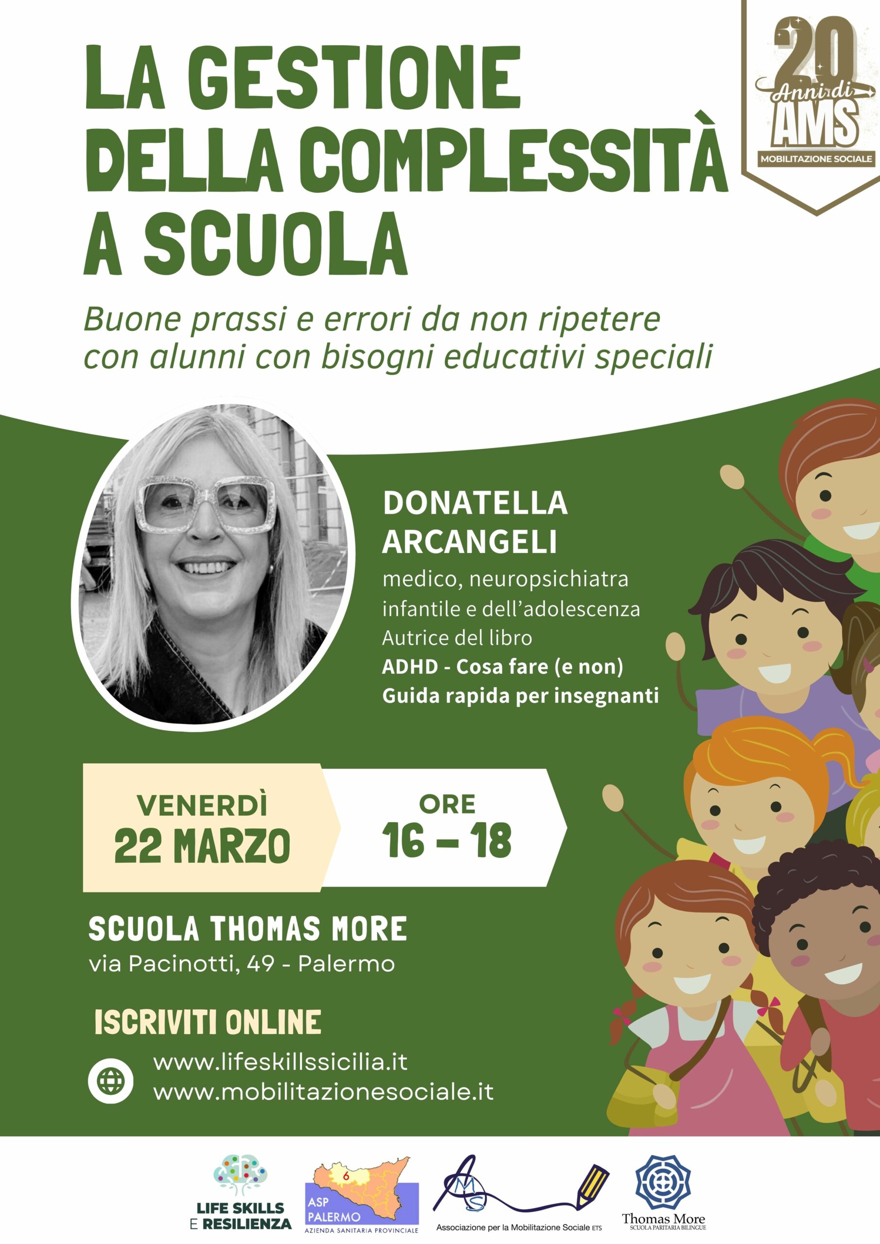 La gestione delle complessità a scuola, incontro di formazione per docenti con la dott.ssa Donatella Arcangeli